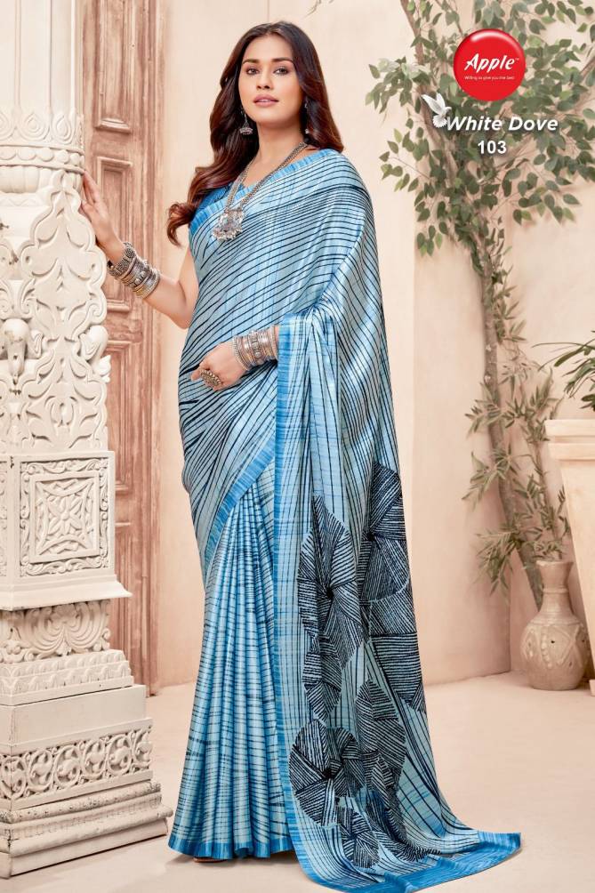 White Dove Vol 1 By Apple Daily Wear Sarees Catalog